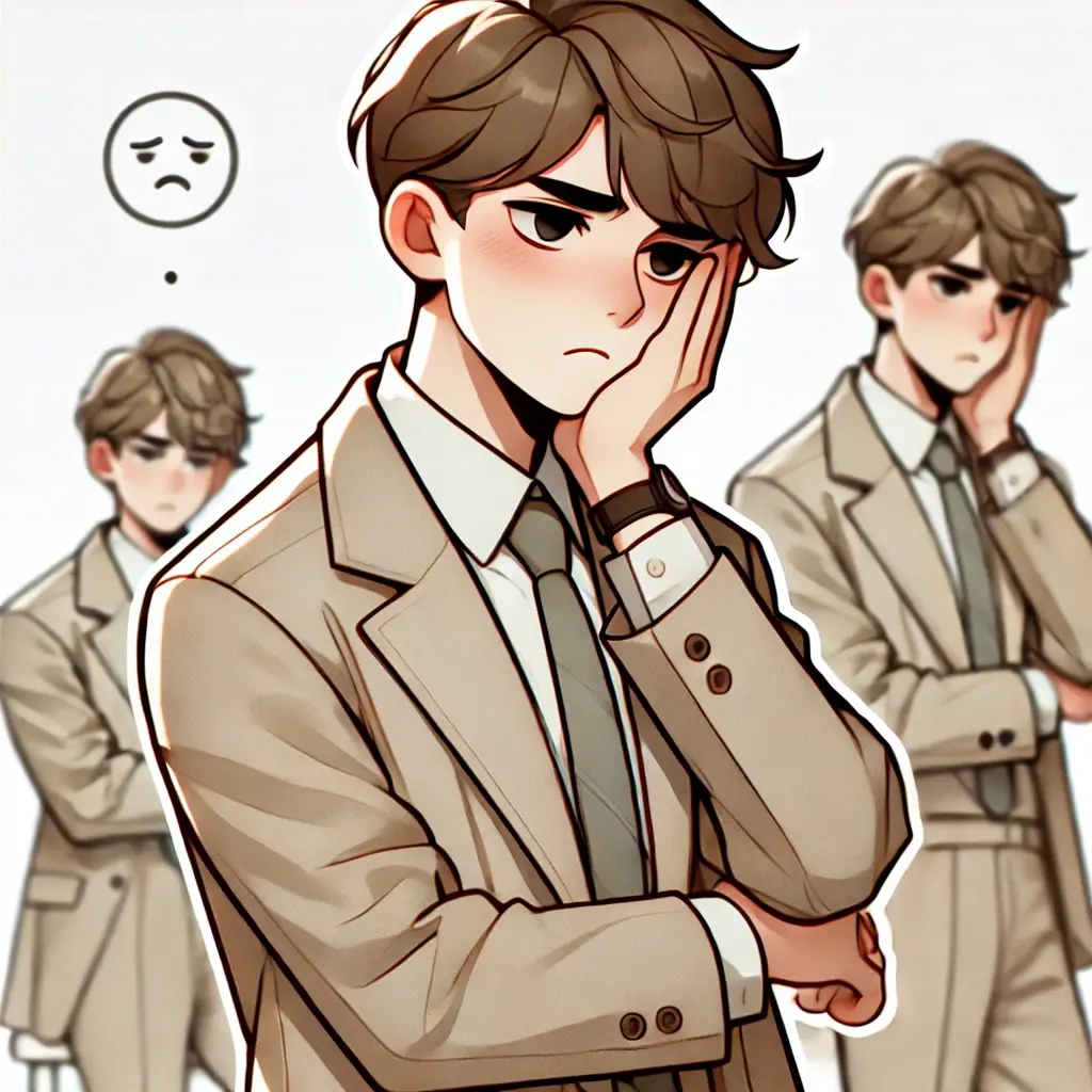 suicaを使ってクレジットカード現金化をするデメリットに悩んでいる男性