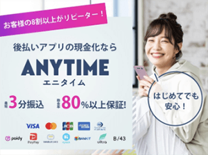 エニタイムのバナー